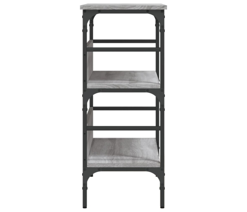 Mesa consola madera de ingeniería gris Sonoma 75x32x75 cm