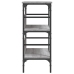 Mesa consola madera de ingeniería gris Sonoma 75x32x75 cm
