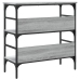 Mesa consola madera de ingeniería gris Sonoma 75x32x75 cm