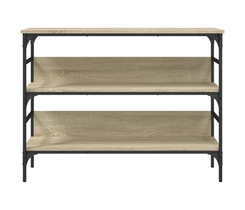 Mesa consola madera de ingeniería roble Sonoma 100x32x75 cm