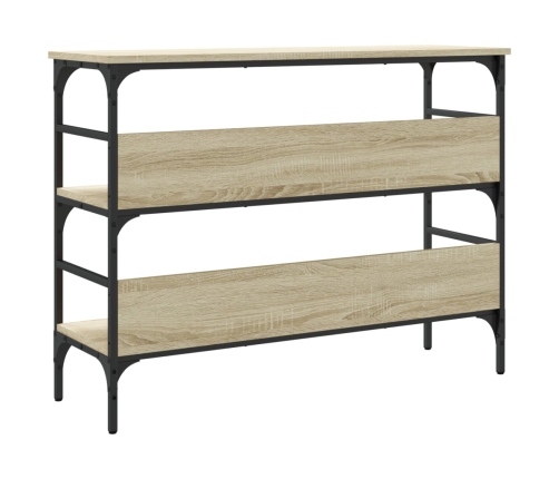 Mesa consola madera de ingeniería roble Sonoma 100x32x75 cm