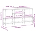 vidaXL Mesa consola madera de ingeniería roble Sonoma 160x29x80 cm