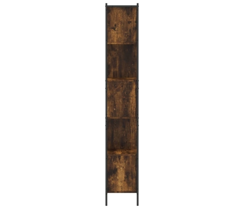 Estantería madera de ingeniería roble ahumado 72x28x172 cm