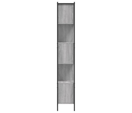 Estantería madera de ingeniería gris Sonoma 102x28x172 cm