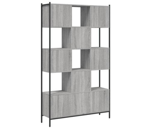 Estantería madera de ingeniería gris Sonoma 102x28x172 cm