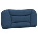 Estructura de cama sin colchón tela azul 90x190 cm