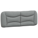 Cama sin colchón tela gris claro 140x190 cm