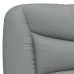 Cama sin colchón tela gris claro 140x190 cm