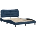 Cama sin colchón tela azul 140x200 cm