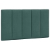 Estructura de cama sin colchón terciopelo verde oscuro 80x200cm