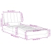 Estructura de cama sin colchón terciopelo rosa 90x190 cm