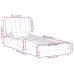 Estructura de cama sin colchón terciopelo rosa 90x200 cm