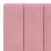 Estructura de cama sin colchón terciopelo rosa 90x200 cm