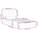 Estructura de cama sin colchón terciopelo rosa 100x200 cm