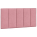Estructura de cama sin colchón terciopelo rosa 100x200 cm