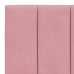 Estructura de cama sin colchón terciopelo rosa 100x200 cm