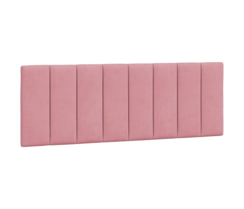 Estructura de cama sin colchón terciopelo rosa 120x200 cm
