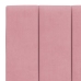 Estructura de cama sin colchón terciopelo rosa 120x200 cm