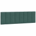 Estructura cama sin colchón terciopelo verde oscuro 160x200 cm