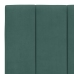 Estructura cama sin colchón terciopelo verde oscuro 160x200 cm