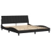 Estructura de cama sin colchón terciopelo negro 180x200 cm