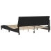 Estructura de cama sin colchón terciopelo negro 180x200 cm