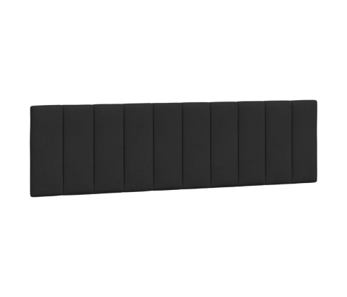 Estructura de cama sin colchón terciopelo negro 180x200 cm