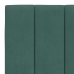 Estructura cama sin colchón terciopelo verde oscuro 180x200 cm