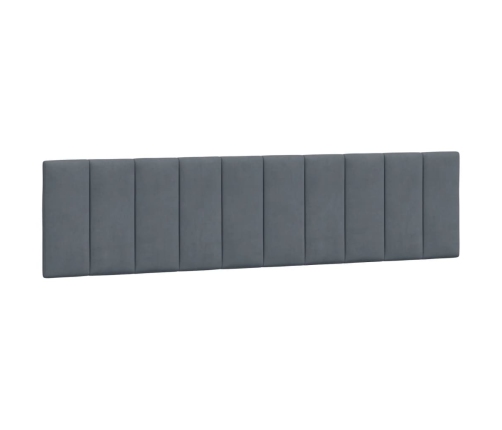 Estructura cama sin colchón terciopelo gris oscuro 200x200 cm