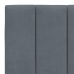 Estructura cama sin colchón terciopelo gris oscuro 200x200 cm