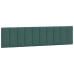 Estructura cama sin colchón terciopelo verde oscuro 200x200 cm