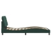 vidaXL Estructura cama con cabecero terciopelo verde oscuro 90x190 cm