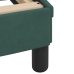 vidaXL Estructura cama con cabecero terciopelo verde oscuro 90x190 cm