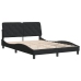 Estructura de cama sin colchón terciopelo negro 120x200 cm