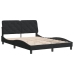Estructura de cama sin colchón terciopelo negro 120x200 cm