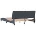 Estructura de cama sin colchón terciopelo gris oscuro 160x200cm