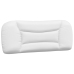 Estructura de cama con cabecero cuero sintético blanco y negro