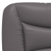 Estructura de cama sin colchón cuero sintético gris 120x200 cm