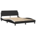 vidaXL Estructura cama cabecero cuero sintético negro blanco 120x200cm