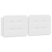 Estructura de cama sin colchón cuero sintético blanco 140x190cm