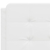 Estructura de cama sin colchón cuero sintético blanco 140x190cm