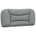 Cama con colchón tela gris claro 90x200 cm