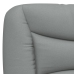 Cama con colchón tela gris claro 90x200 cm