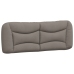 Cama con colchón tela gris taupe 140x200 cm