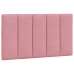 Cama con colchón terciopelo rosa 90x190 cm