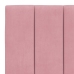 Cama con colchón terciopelo rosa 90x200 cm