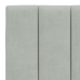 Cama con colchón terciopelo gris claro 140x190 cm