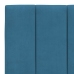 Cama con colchón terciopelo azul oscuro 200x200 cm