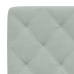 Cama con colchón terciopelo gris claro 90x190 cm