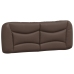 Cama con colchón cuero sintético marrón 140x190 cm